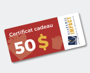 Certificat-cadeau 50 $