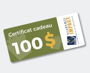 Certificat-cadeau 100 $
