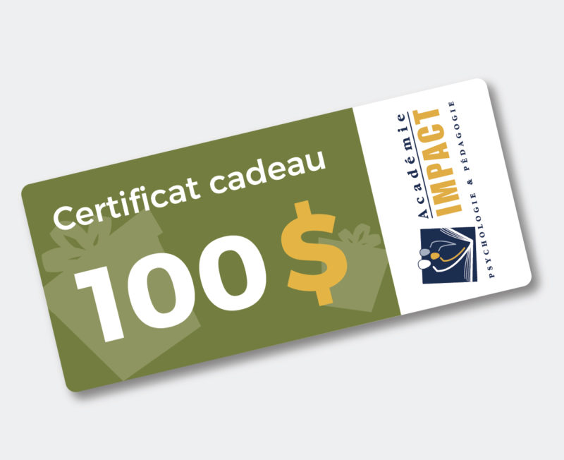 Certificat-cadeau 100 $