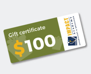 Gift certificate 100 $